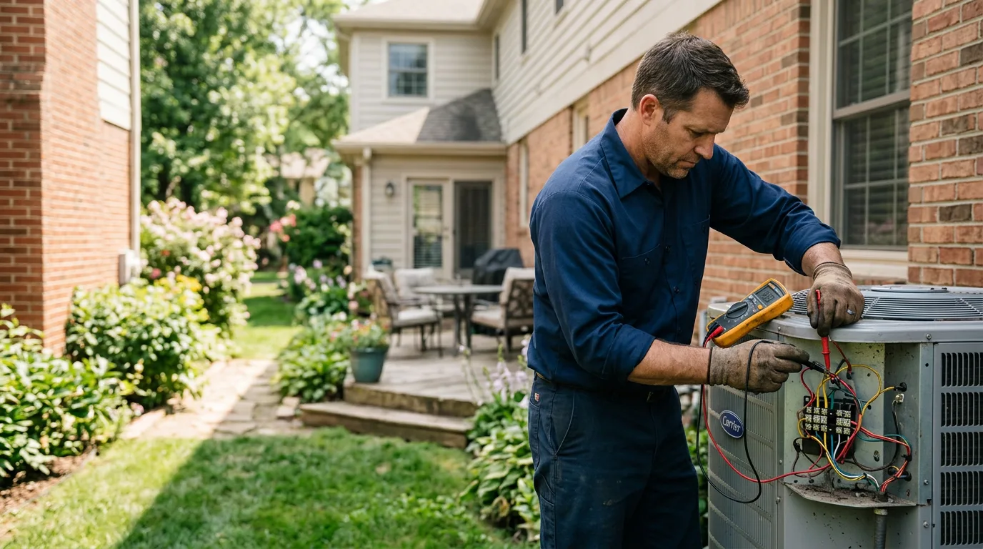 HVAC technician working near Whitinsville, MA